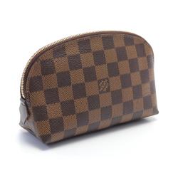 Louis Vuitton LOUIS VUITTON Pochette Tick Damier Ebene Pouch Bag Coated Canvas Women's Brown N47516