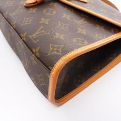 Louis Vuitton Bel Air Monogram Handbag Bag Coated Canvas Leather Women's Brown M51122