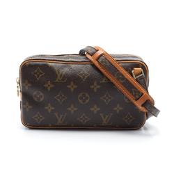 Louis Vuitton LOUIS VUITTON Marly Bandouliere Shoulder Bag Coated Canvas Leather Monogram Women's Brown M51828