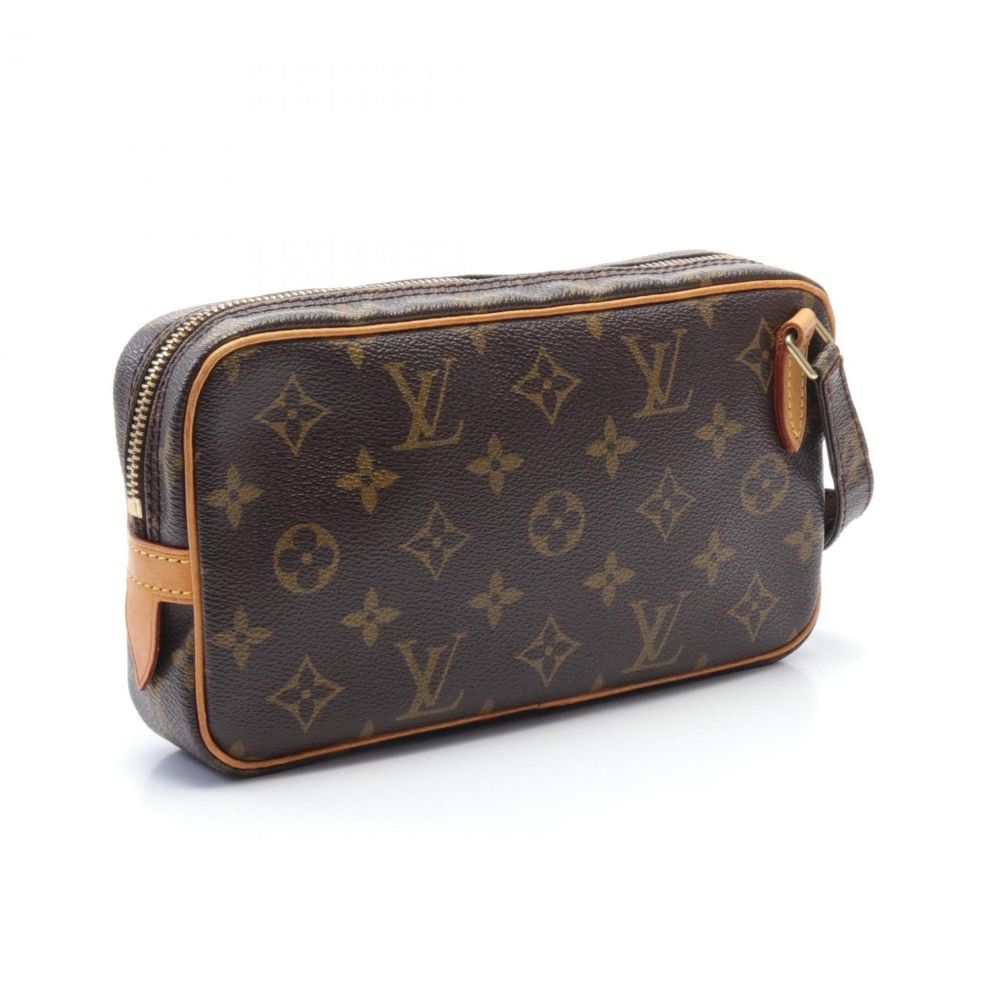 Louis Vuitton LOUIS VUITTON Marly Bandouliere Shoulder Bag Coated Canvas Leather Monogram Women's Brown M51828