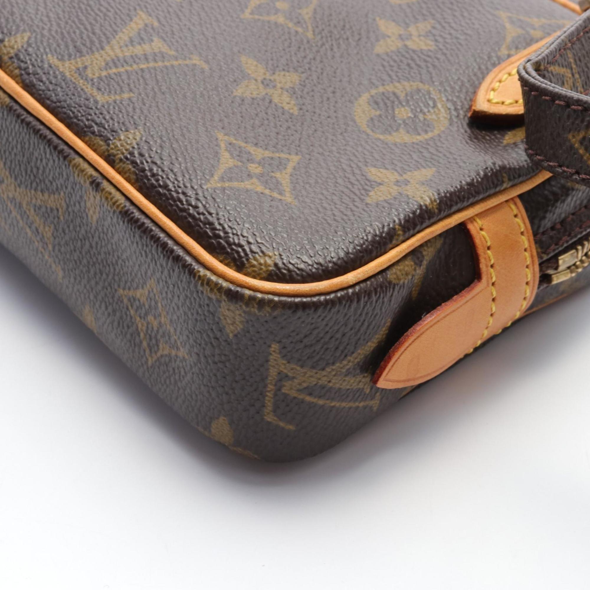 Louis Vuitton LOUIS VUITTON Marly Bandouliere Shoulder Bag Coated Canvas Leather Monogram Women's Brown M51828