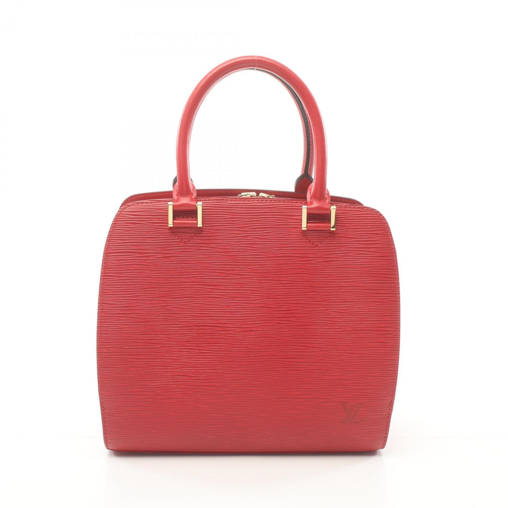 Louis Vuitton LOUIS VUITTON Pont Neuf Epi Castilian Red Handbag Bag Leather Women's M52057