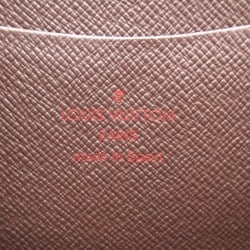 Louis Vuitton LOUIS VUITTON Portemonne Zip Round Long Wallet Coated Canvas Damier Women's Brown N61728