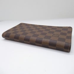 Louis Vuitton LOUIS VUITTON Portemonne Zip Round Long Wallet Coated Canvas Damier Women's Brown N61728