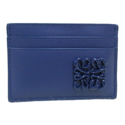 LOEWE Anagram Plain Card Holder Business Holder/Card Case Leather Women's Navy C794322X018768