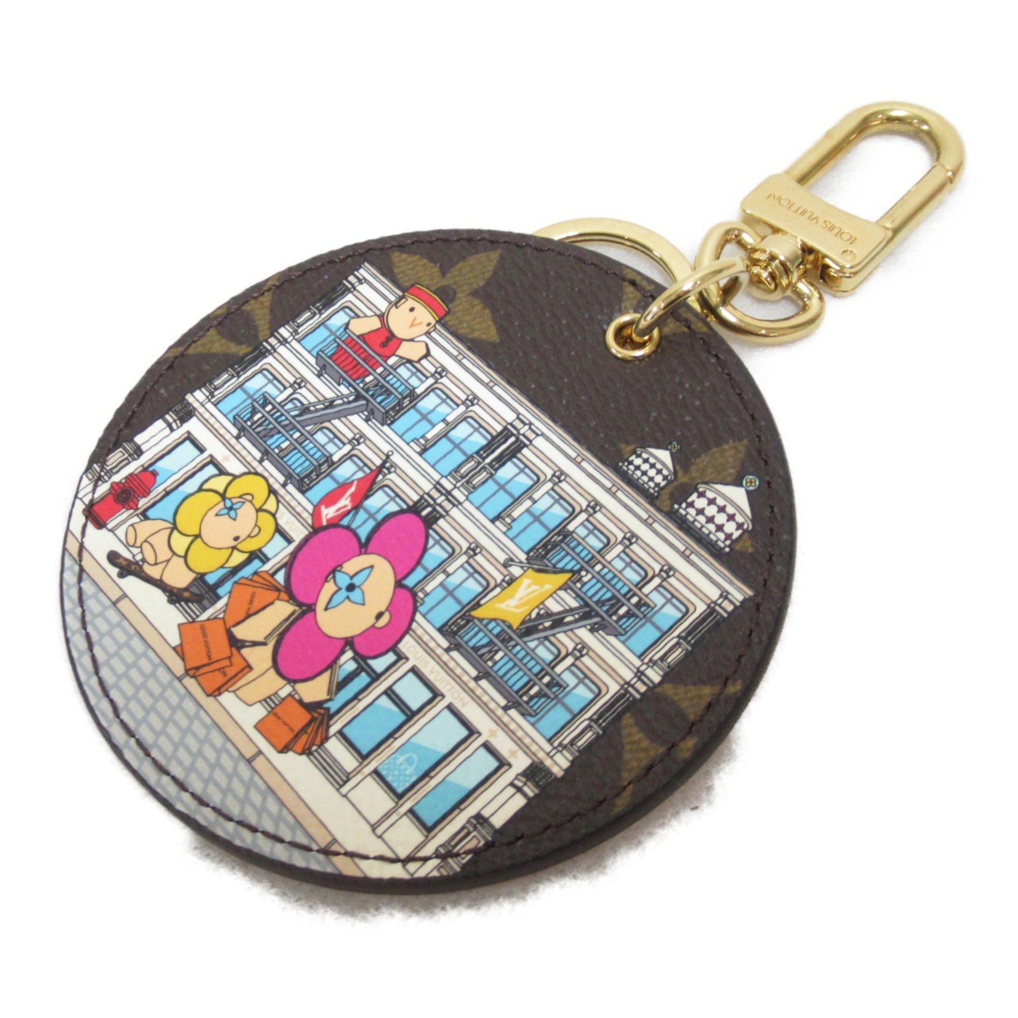 Louis Vuitton LOUIS VUITTON Porte Cle Illustre New York City Keychain Coated Canvas Monogram Men's Women's Brown M00873