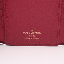 Louis Vuitton LOUIS VUITTON Portefeuille Victorine Monogram Fuchsia Tri-fold Wallet Coated Canvas Leather Women's Brown M41938