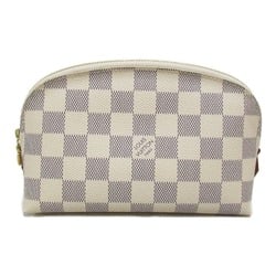 Louis Vuitton LOUIS VUITTON Pochette Tick PM Pouch Bag Coated Canvas Damier Azur Women's White N60024