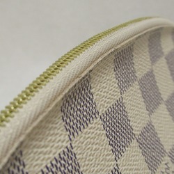 Louis Vuitton LOUIS VUITTON Pochette Tick PM Pouch Bag Coated Canvas Damier Azur Women's White N60024