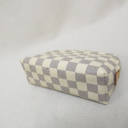 Louis Vuitton LOUIS VUITTON Pochette Tick PM Pouch Bag Coated Canvas Damier Azur Women's White N60024