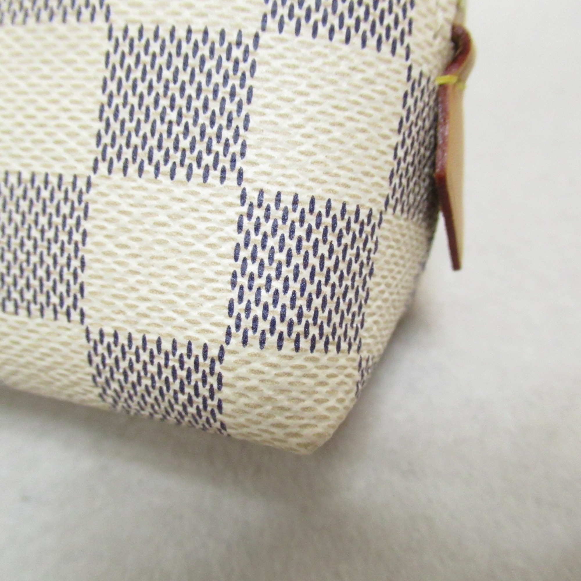 Louis Vuitton LOUIS VUITTON Pochette Tick PM Pouch Bag Coated Canvas Damier Azur Women's White N60024