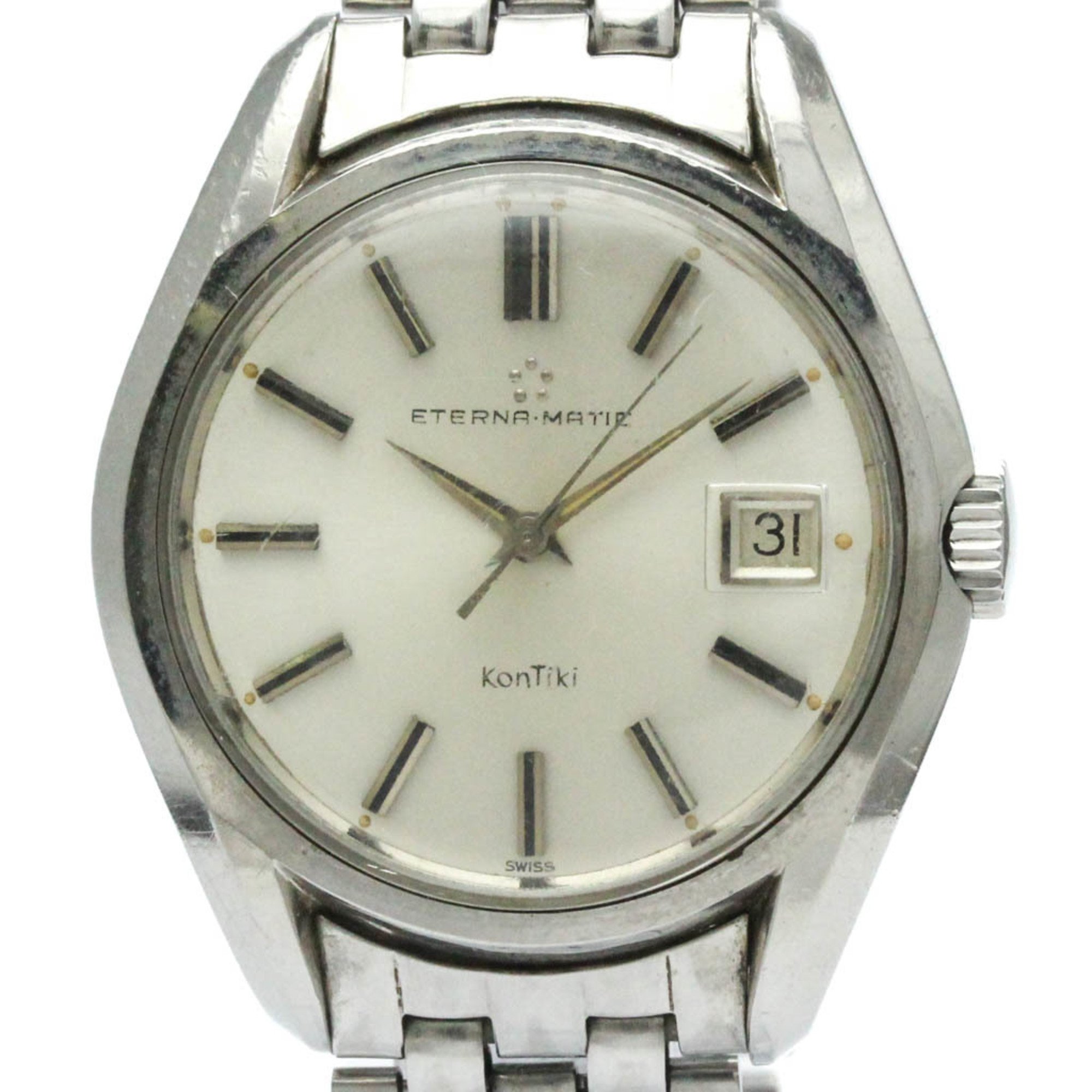 Vintage ETERNA Kontiki Cal 1424UD Stainless Steel Automatic Mens Watch BF559688