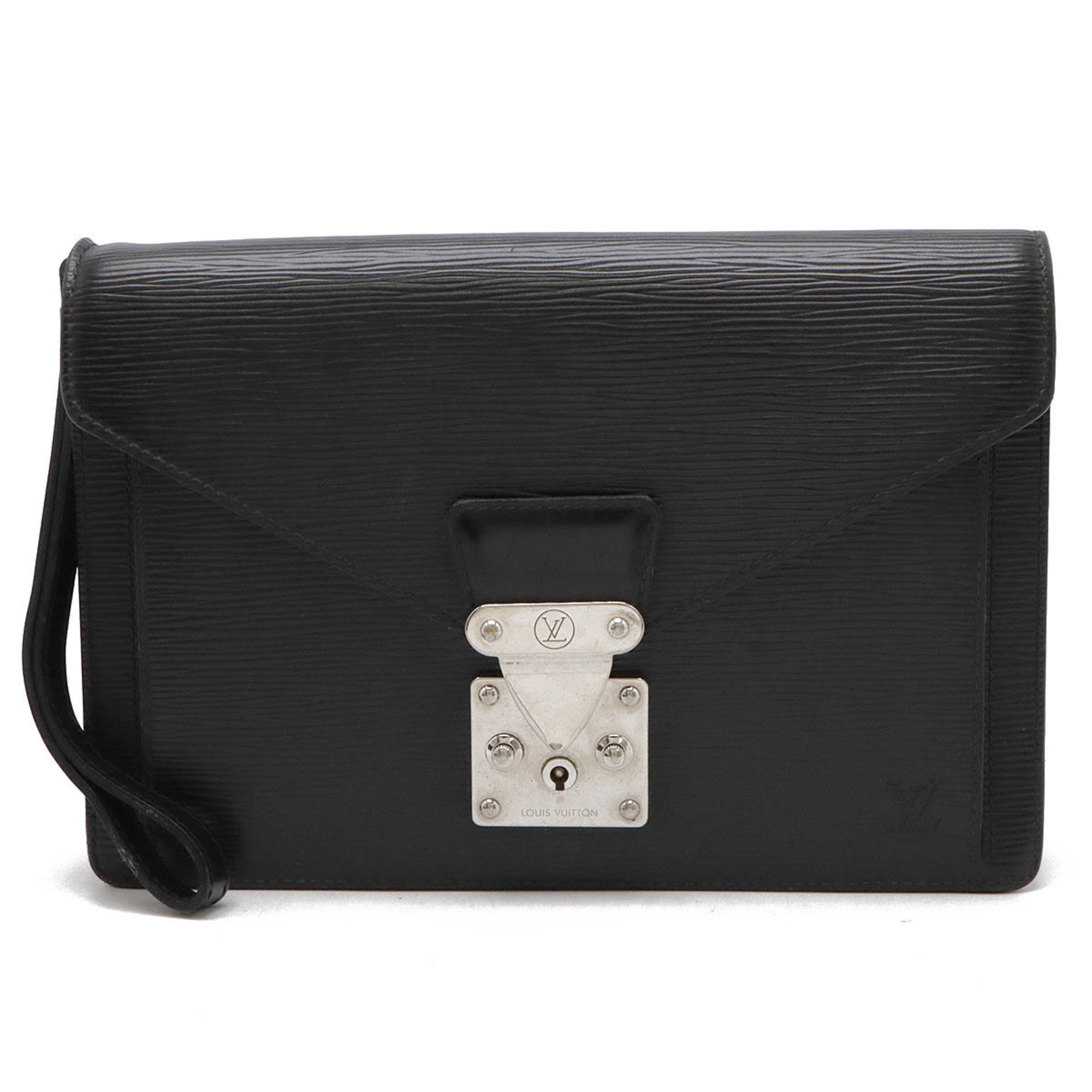 LOUIS VUITTON Epi Pochette Serie Dragonne Second Bag Noir Black Non-sticky M52762