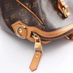 Louis Vuitton Retiro PM Monogram Handbag Bag Coated Canvas Leather Women's Brown M40325