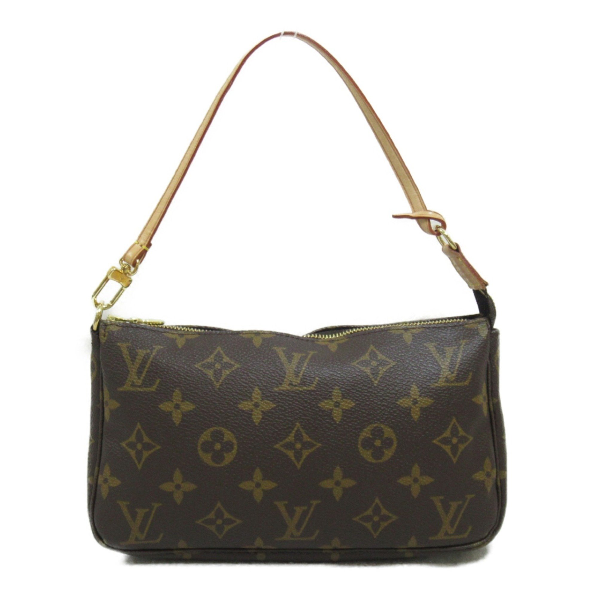 Louis Vuitton LOUIS VUITTON Pochette Accessoires Pouch Bag Coated Canvas Monogram Women's Brown M51980