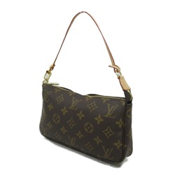 Louis Vuitton LOUIS VUITTON Pochette Accessoires Pouch Bag Coated Canvas Monogram Women's Brown M51980