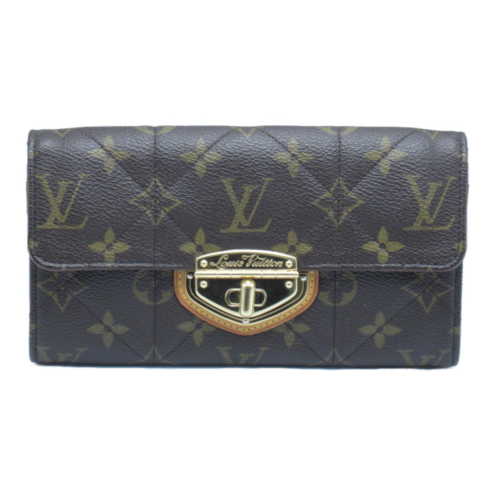 Louis Vuitton LOUIS VUITTON Portefeuille Sarah Etoile Bi-fold Long Wallet Coated Canvas Monogram Men's Women's Brown M66556