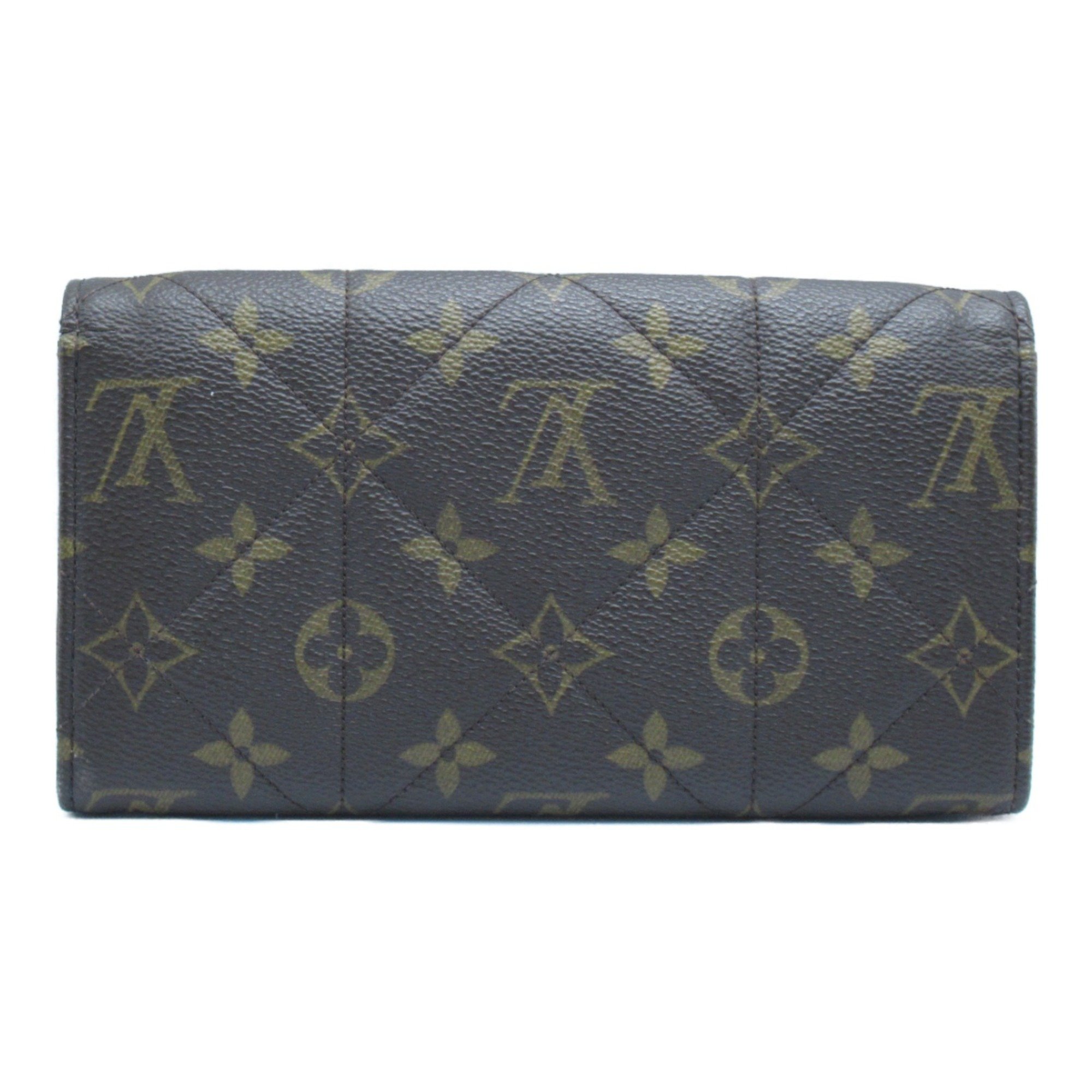 Louis Vuitton LOUIS VUITTON Portefeuille Sarah Etoile Bi-fold Long Wallet Coated Canvas Monogram Men's Women's Brown M66556