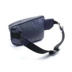 LOEWE Puzzle Sling Bag Waist Body Leather Men's Navy