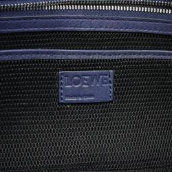 LOEWE Puzzle Sling Bag Waist Body Leather Men's Navy