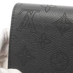 Louis Vuitton LOUIS VUITTON Portefeuille Iris Bi-fold Wallet Leather Mahina Women's Black M62540