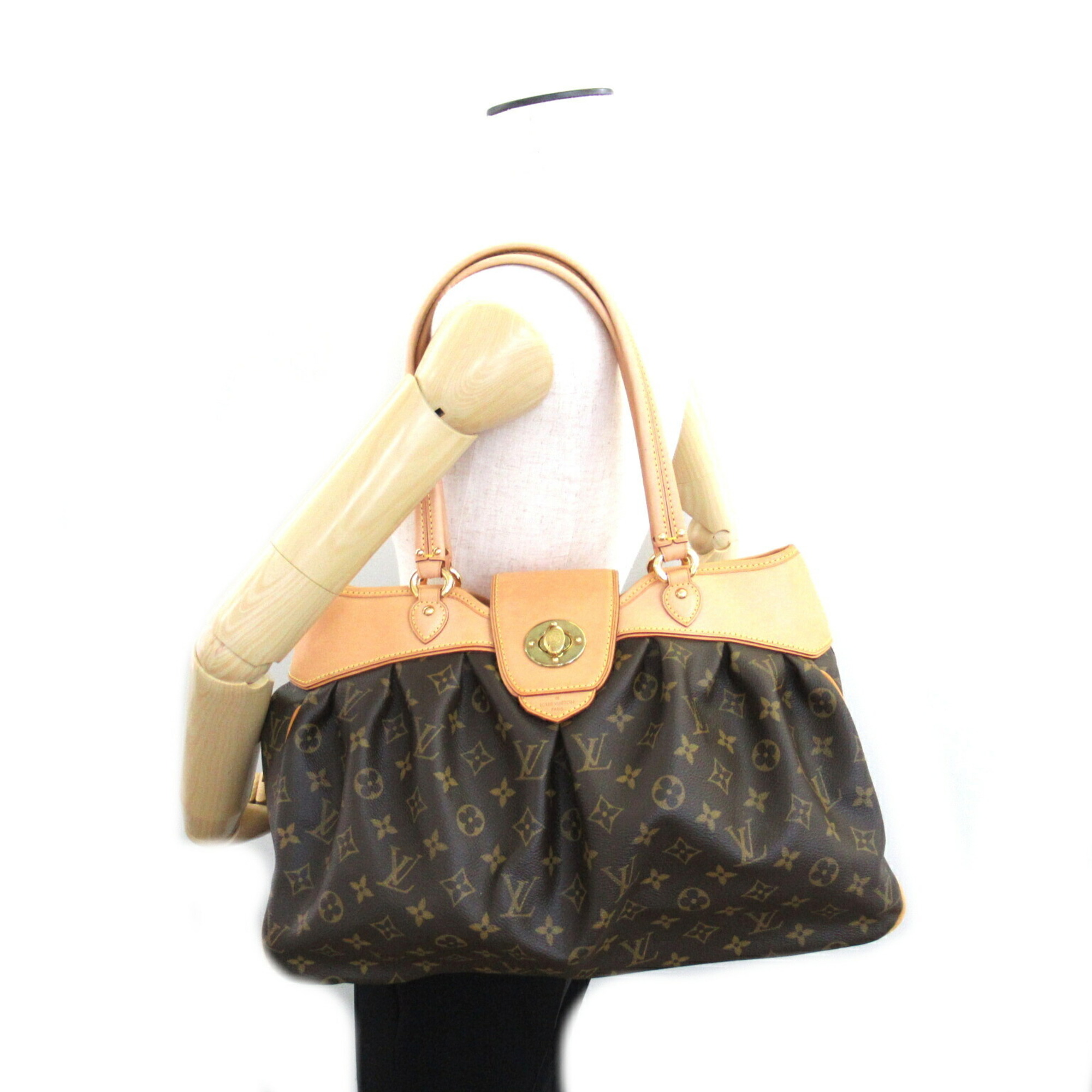 Louis Vuitton LOUIS VUITTON Boetie PM Handbag Bag Coated Canvas Monogram Women's Brown M45715