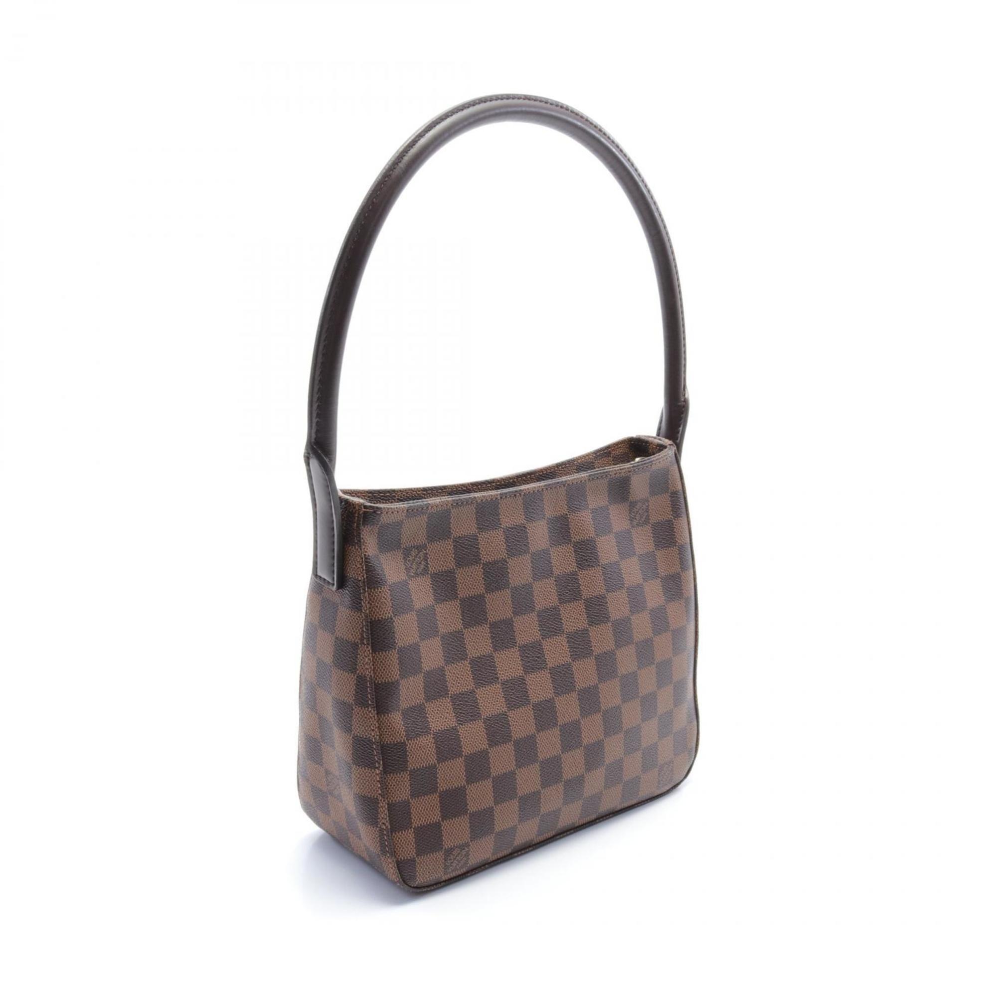 Louis Vuitton LOUIS VUITTON Looping MM Damier Ebene Shoulder Bag Coated Canvas Leather Women's Brown N51157