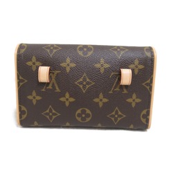 Louis Vuitton LOUIS VUITTON Pochette Florentine Waist Bag Body Coated Canvas Monogram Women's Brown M51855