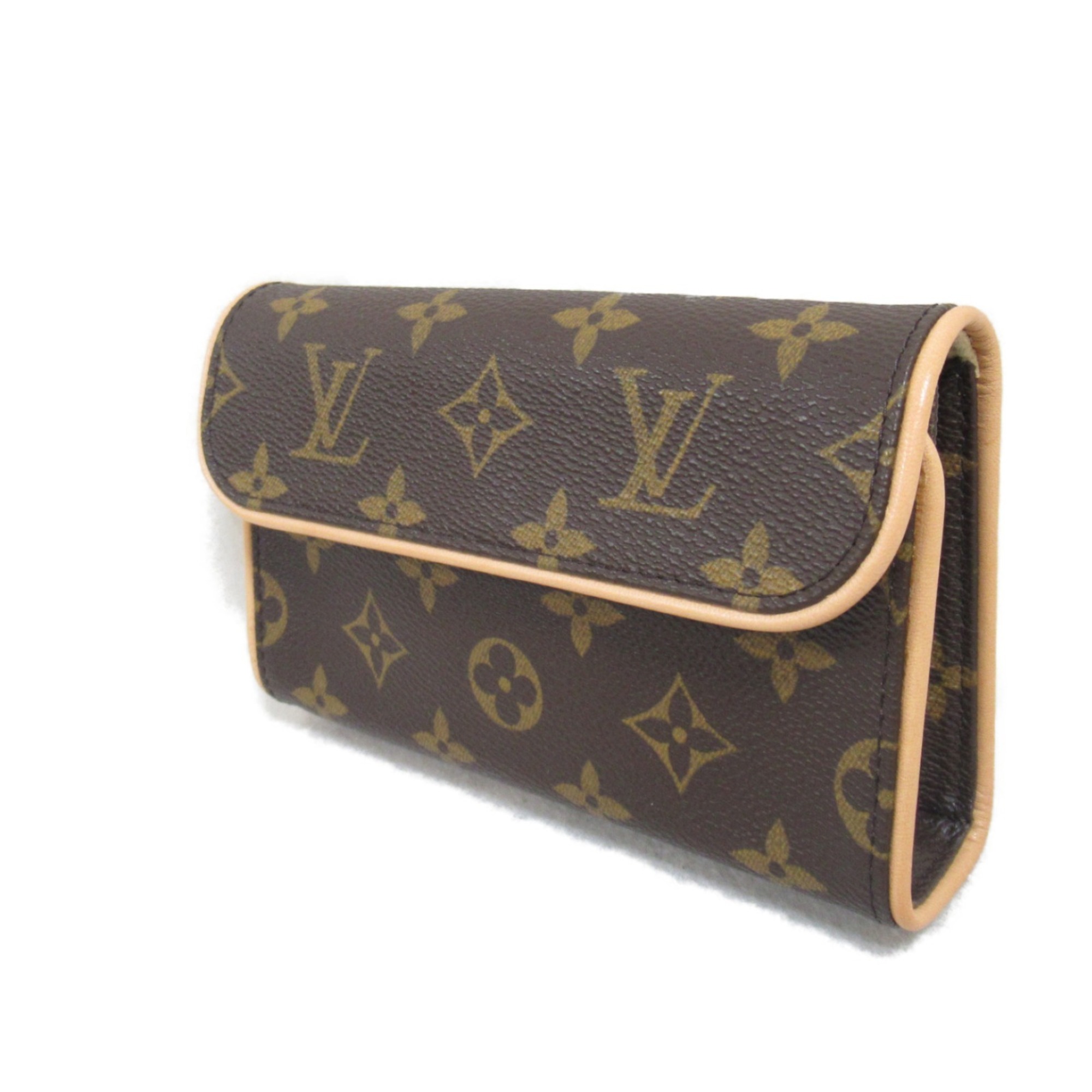 Louis Vuitton LOUIS VUITTON Pochette Florentine Waist Bag Body Coated Canvas Monogram Women's Brown M51855