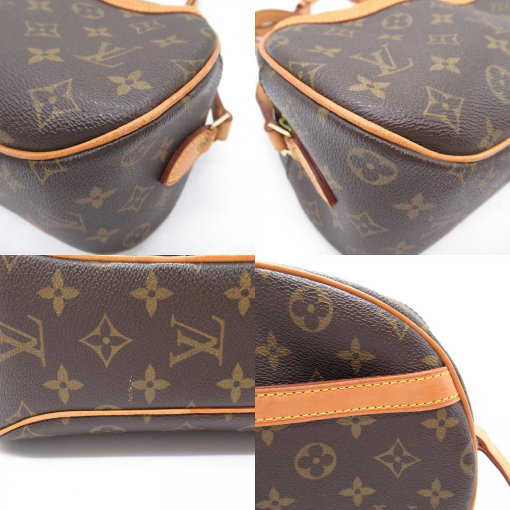 Louis Vuitton Blois Shoulder Bag, Coated Canvas, Monogram, Women's, Brown, M51221