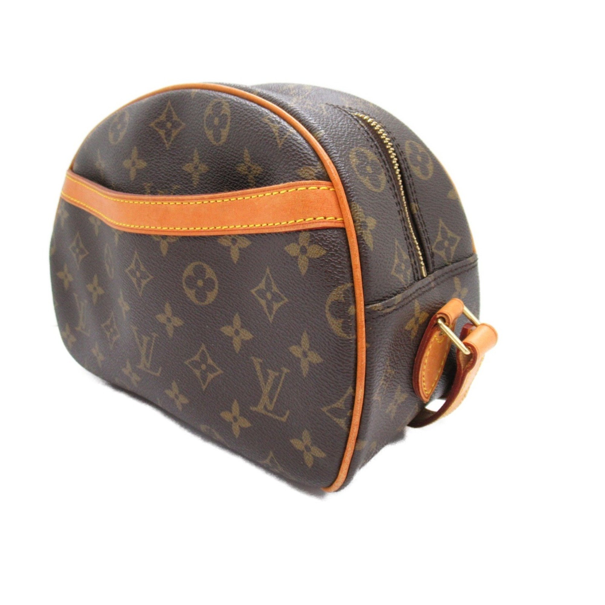 Louis Vuitton Blois Shoulder Bag, Coated Canvas, Monogram, Women's, Brown, M51221