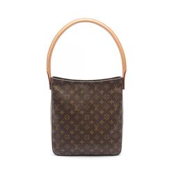 Louis Vuitton LOUIS VUITTON Looping GM Monogram Shoulder Bag Coated Canvas Leather Women's Brown M51145