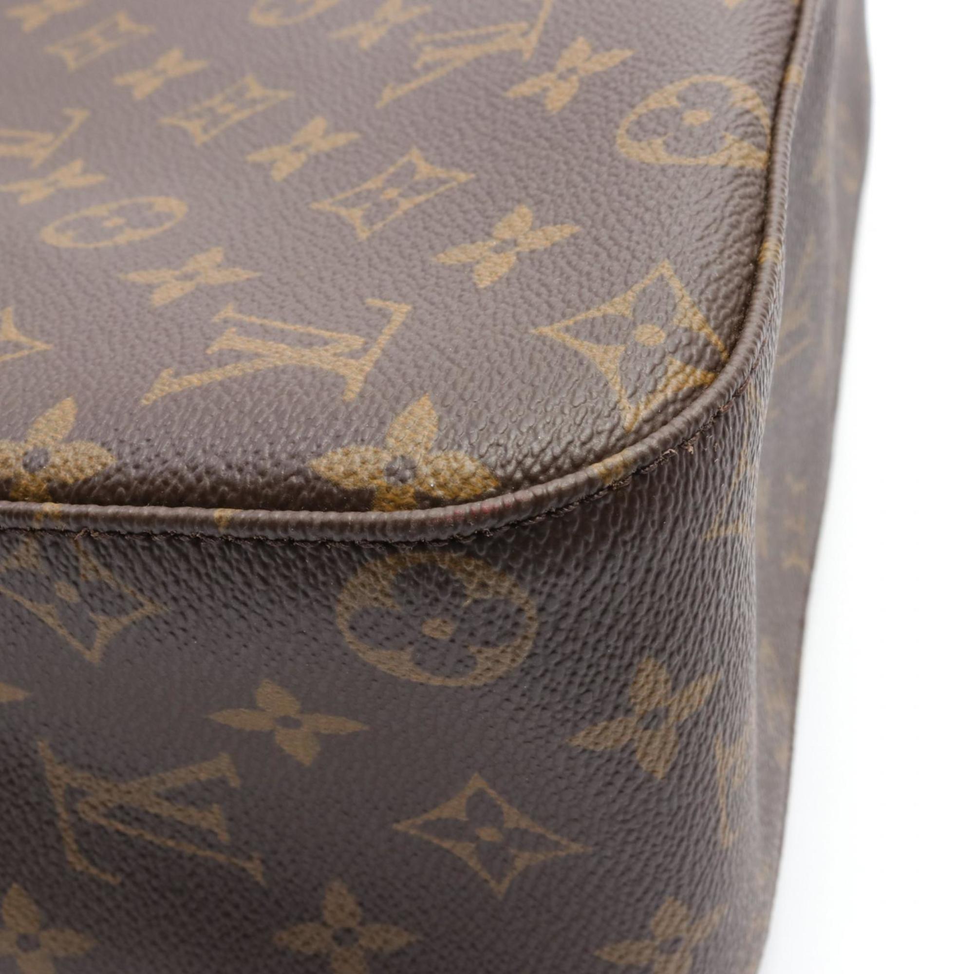 Louis Vuitton LOUIS VUITTON Looping GM Monogram Shoulder Bag Coated Canvas Leather Women's Brown M51145