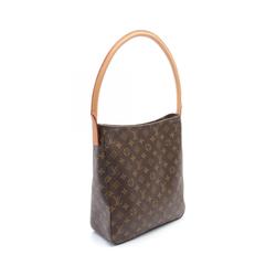 Louis Vuitton LOUIS VUITTON Looping GM Monogram Shoulder Bag Coated Canvas Leather Women's Brown M51145