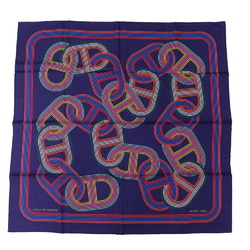 Hermes Carre 90 CIRCUIT 24 FAUBOURG 24th Street Circuit Silk/Silk Indigo Blue Navy Scarf Muffler 0215HERMES