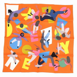 Hermes Carre 70 Gene Kelly Homage Silk Orange Scarf Muffler 0208HERME