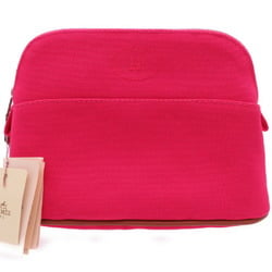 Hermes Bolide Pouch 20 Canvas Hibiscus Bag 0069HERMES