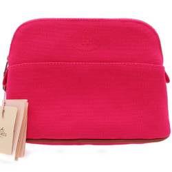 Hermes Bolide Pouch 20 Canvas Hibiscus Bag 0069HERMES