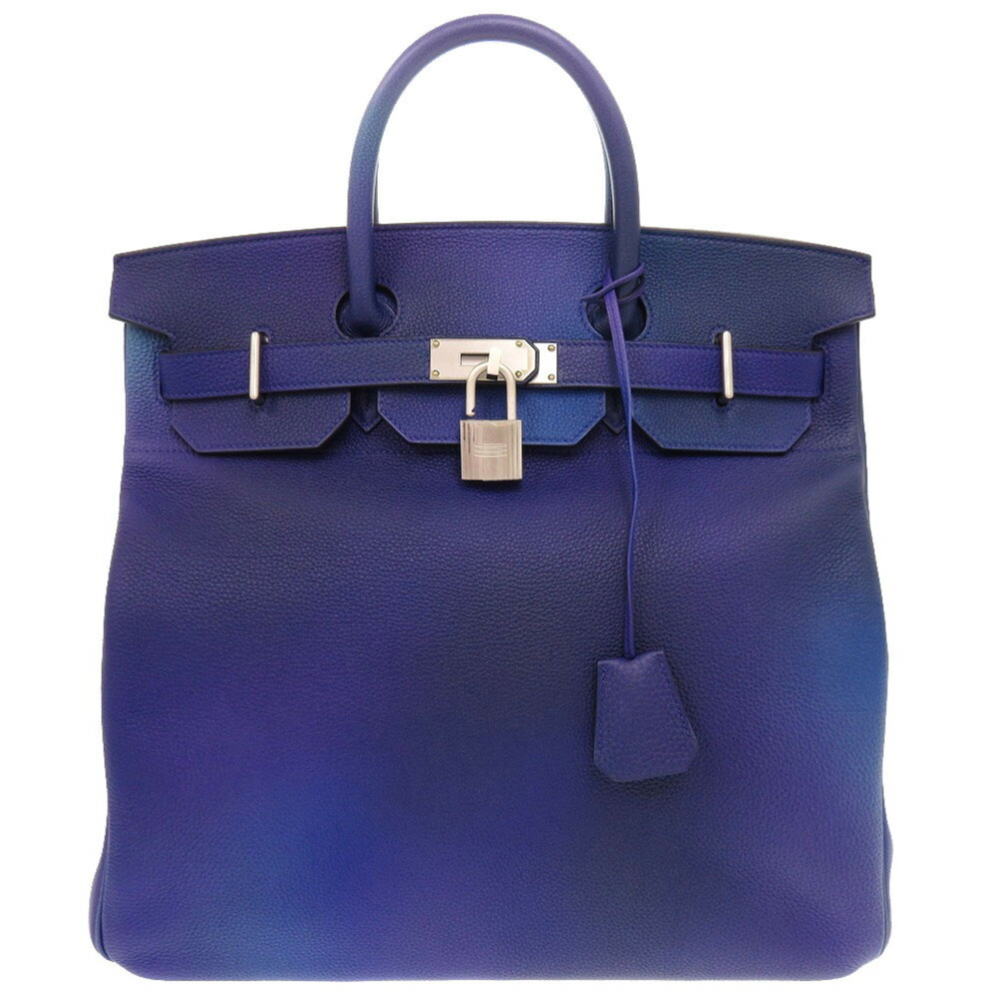 Hermes Haute Couture 40 Cosmos Gradient Togo Blue Nuit Matte Y Stamp () Handbag 2488 HERMES Men's