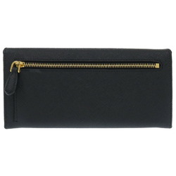 Prada 1MH132 Saffiano Leather Black Long Wallet 0715PRADA