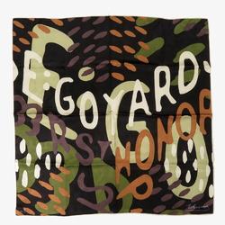 Goyard No.5 Silk Black Scarf Muffler 0168GOYARD