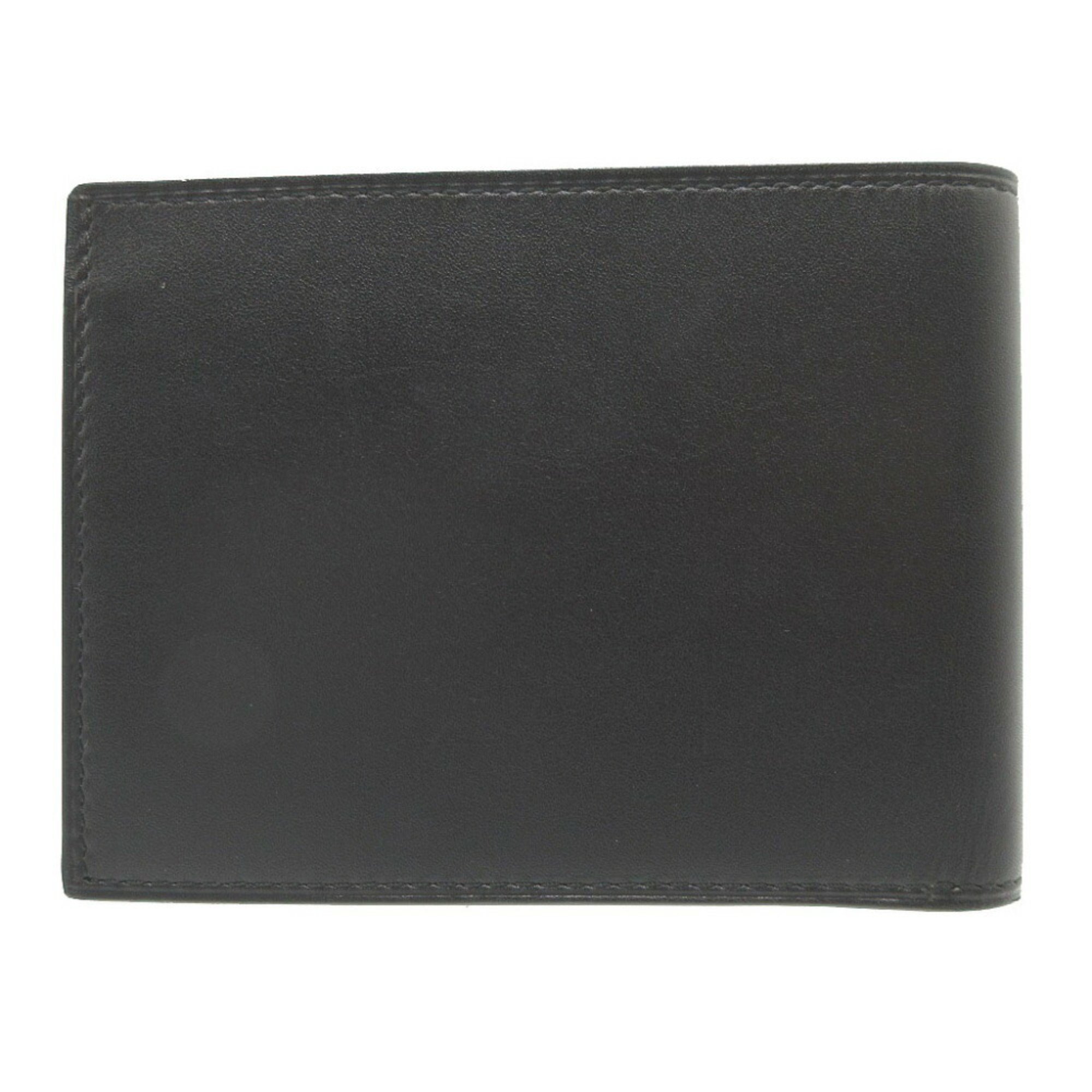 Dunhill Leather Black Billfold Bi-fold Wallet 0905dunhill