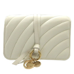 Chloé Chloe Alphabet CHC18AP943 Leather Ivory White Tri-fold Wallet 2452Chloe