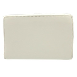 Chloé Chloe Alphabet CHC18AP943 Leather Ivory White Tri-fold Wallet 2452Chloe