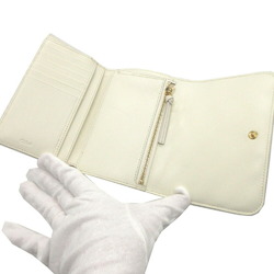 Chloé Chloe Alphabet CHC18AP943 Leather Ivory White Tri-fold Wallet 2452Chloe