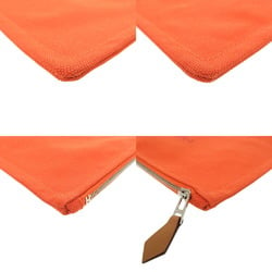 Hermes Yachting GM Cotton Orange Pouch 0965HERMES