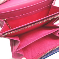 Paul Smith Leather Pink Compact Wallet Bi-fold 2508Poul