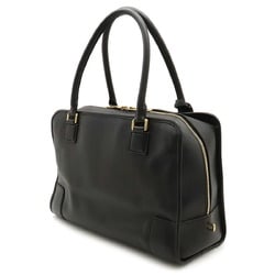 LOEWE Amazona 35 Anagram Handbag Boston Bag Shoulder Leather Black