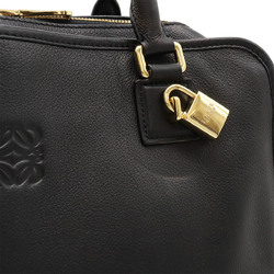 LOEWE Amazona 35 Anagram Handbag Boston Bag Shoulder Leather Black