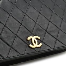 CHANEL Chanel Matelasse Coco Mark Chain Bag Shoulder Leather Black